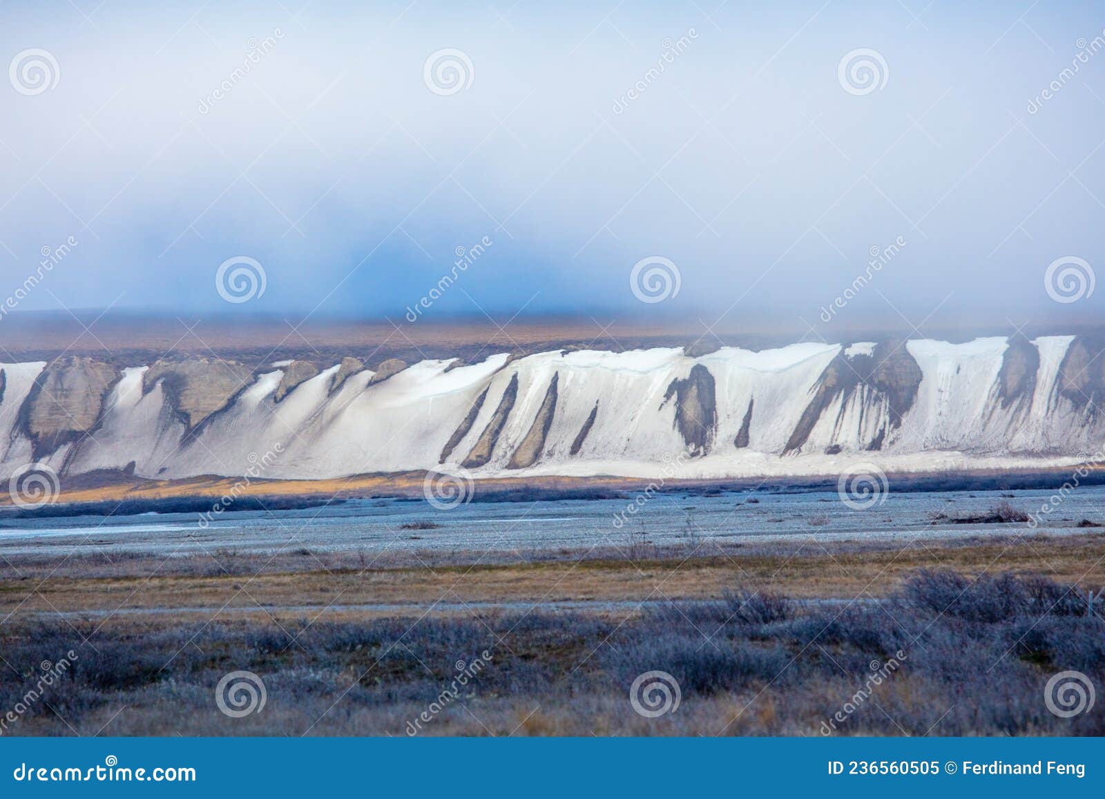 dalton highway, alaska, usa. glaciers and icebergs in the arctic circle